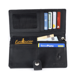 PORTE FEUILLE NOIR 18.5X19 CM