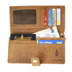 PORTE FEUILLE MARRON 18.5X19 CM