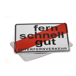 PLAQUE FERN SCHNELL GUT - 30 X 20 CM