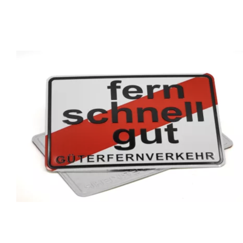 PLAQUE FERN SCHNELL GUT - 30 X 20 CM