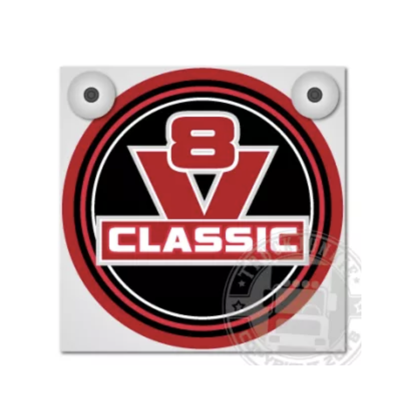 ENSEIGNE LUMINEUSE V8 ROUGE