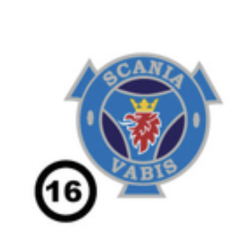 EMBLEME UNIVERSEL CHROME - Ø7CM - SCANIA N°6