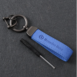 PORTE CLÉ MERCEDES BLEU