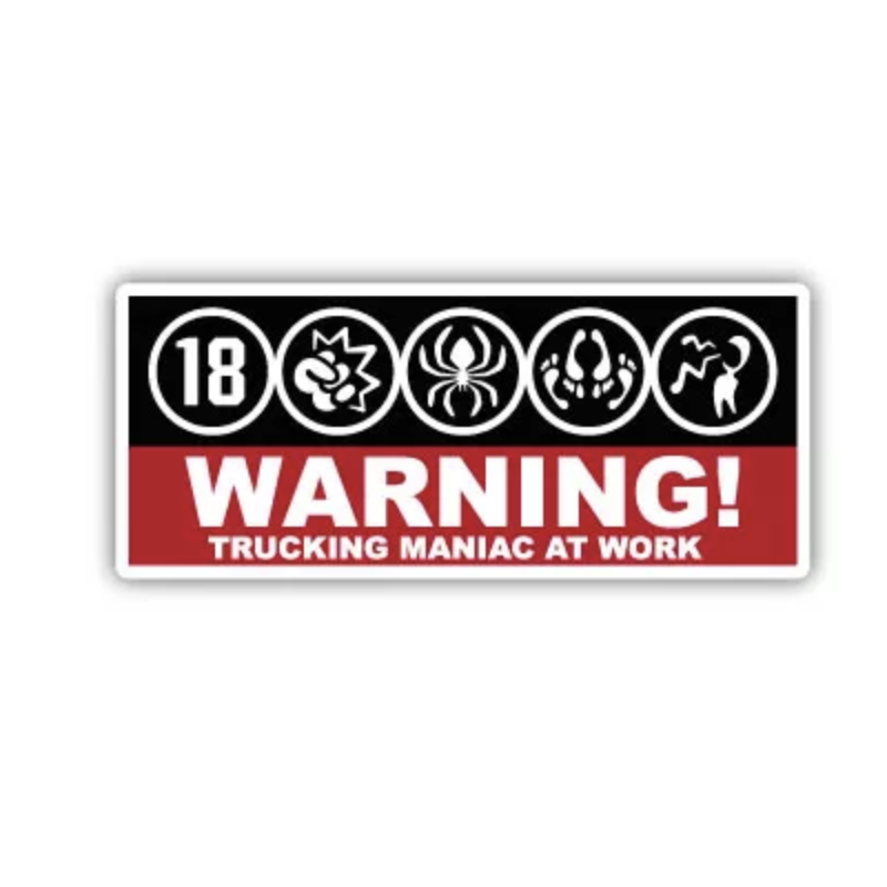 TRUCKING MANIAC - FULL PRINT AUTOCOLLANT