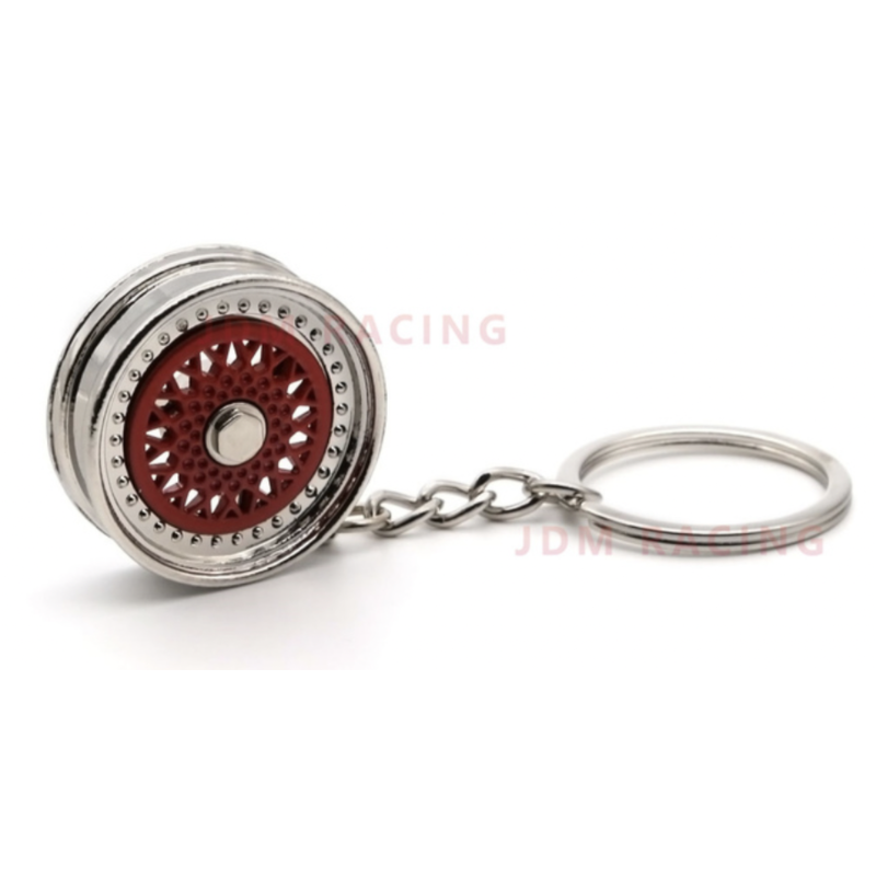 PORTE CLÉ JANTE ROUGE