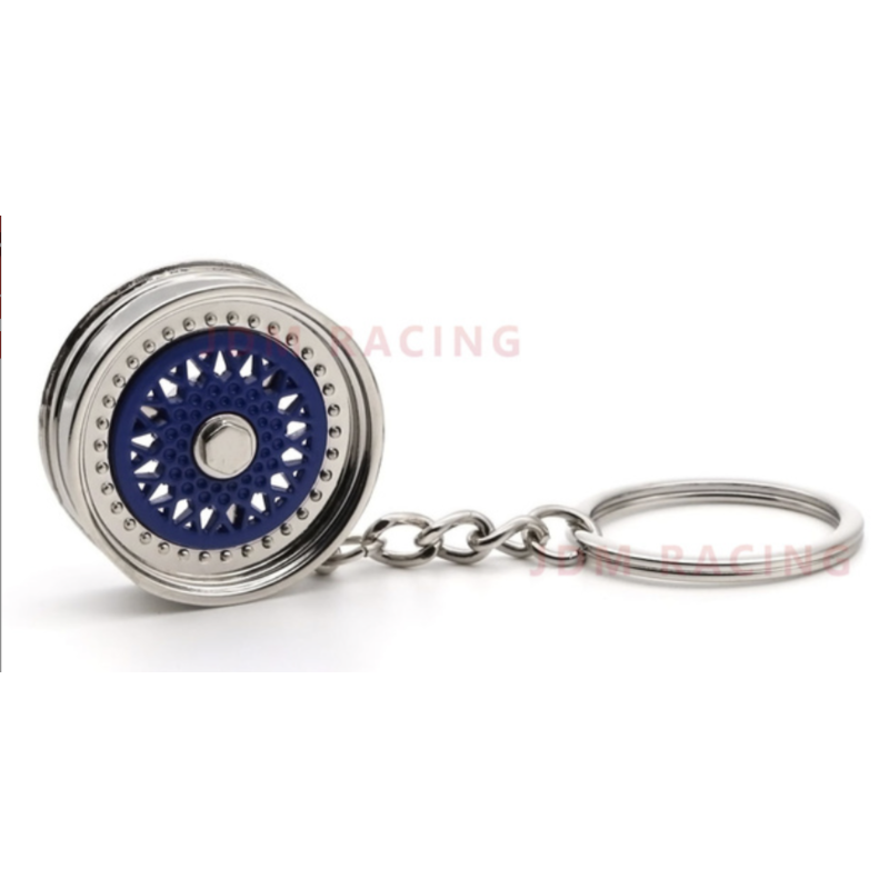 PORTE CLÉ JANTE BLEU