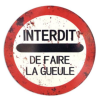 PLAQUE DECO INTERDIT