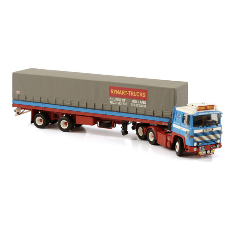 JOHN KOOL (RYNART) SCANIA 1 SERIES 6X2 TAG AXLE CLASSIC CURTAINSIDE TRAILER - 2 AXLE