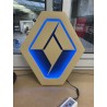 Logo Renault 40x35cm noir simili naturel