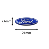 STICKERS LOGO 3D FORD LOT DE 6