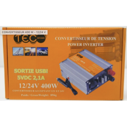 CONVERTISSEUR 12/24 VOLTS 400W
