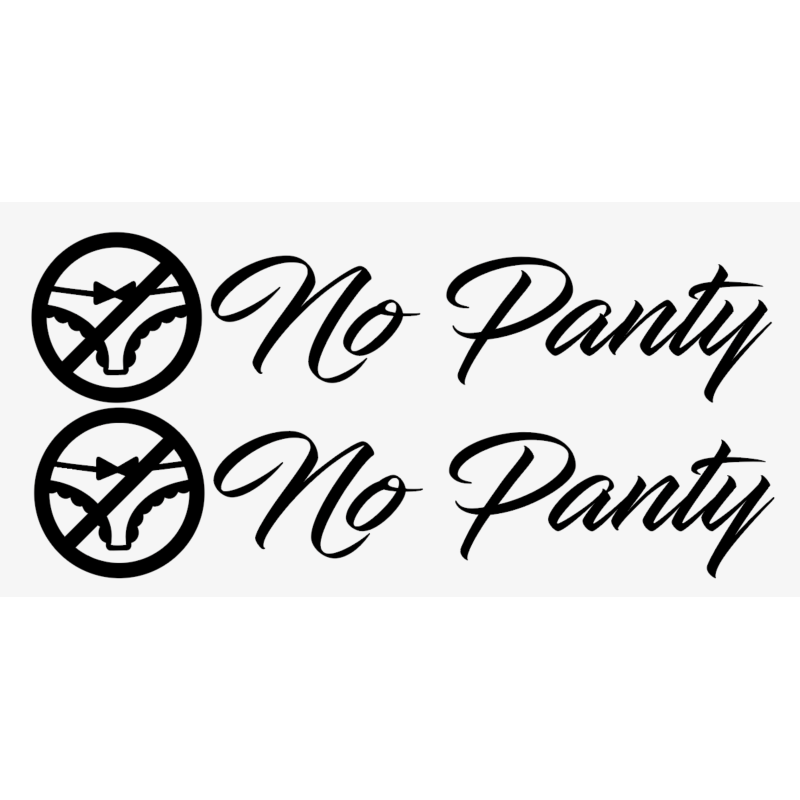 STICKERS NO PANTY