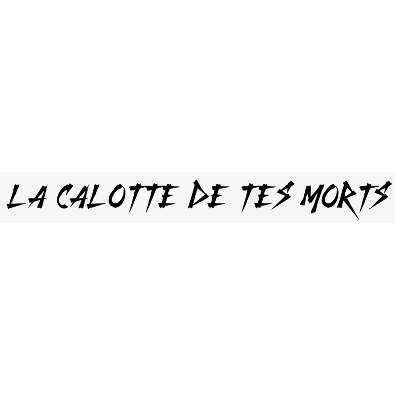 STICKERS LA CALOTTE DE TES MORTS STICKERS LA CALOTTE DE TES MORTS