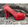 Escarpins Scania Vabis rouge/blanc T.39