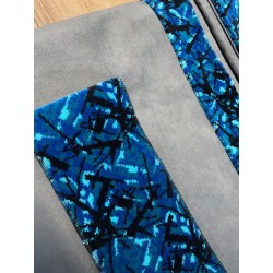 RIDEAUX ALCANTARA GRIS REBORDS DANOIS BLEU
