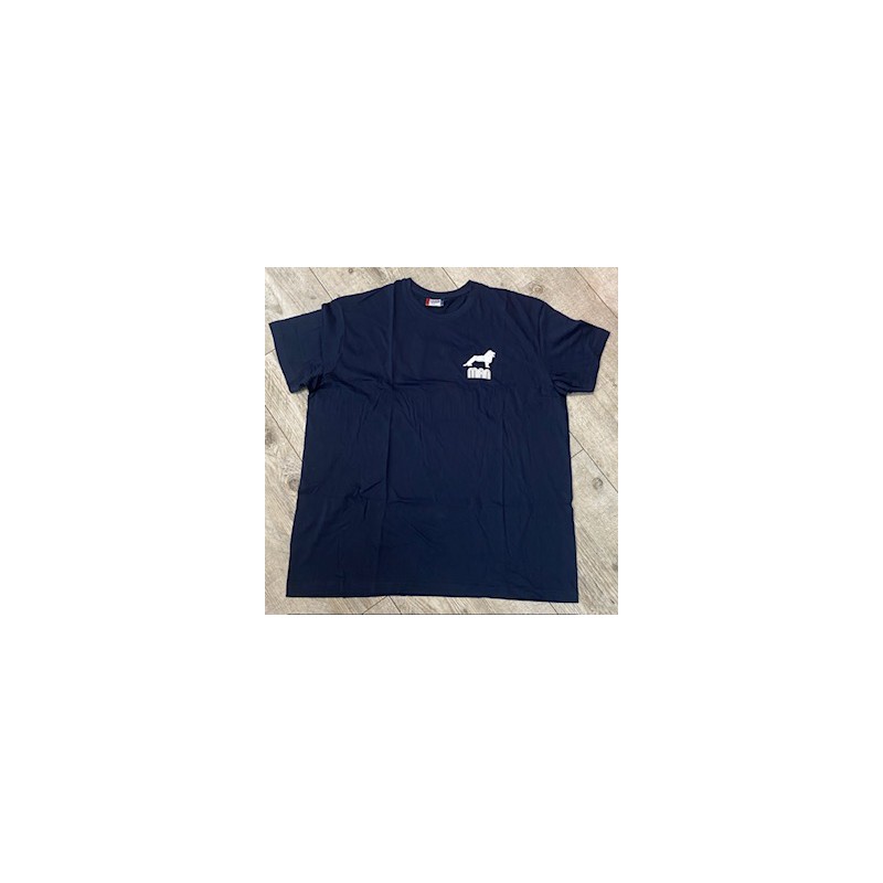 TEE SHIRT BLEU MARINE LOGO MAN BLANC TAILLE XXL TEE SHIRT BLEU MARINE LOGO MAN BLANC TAILLE XXL