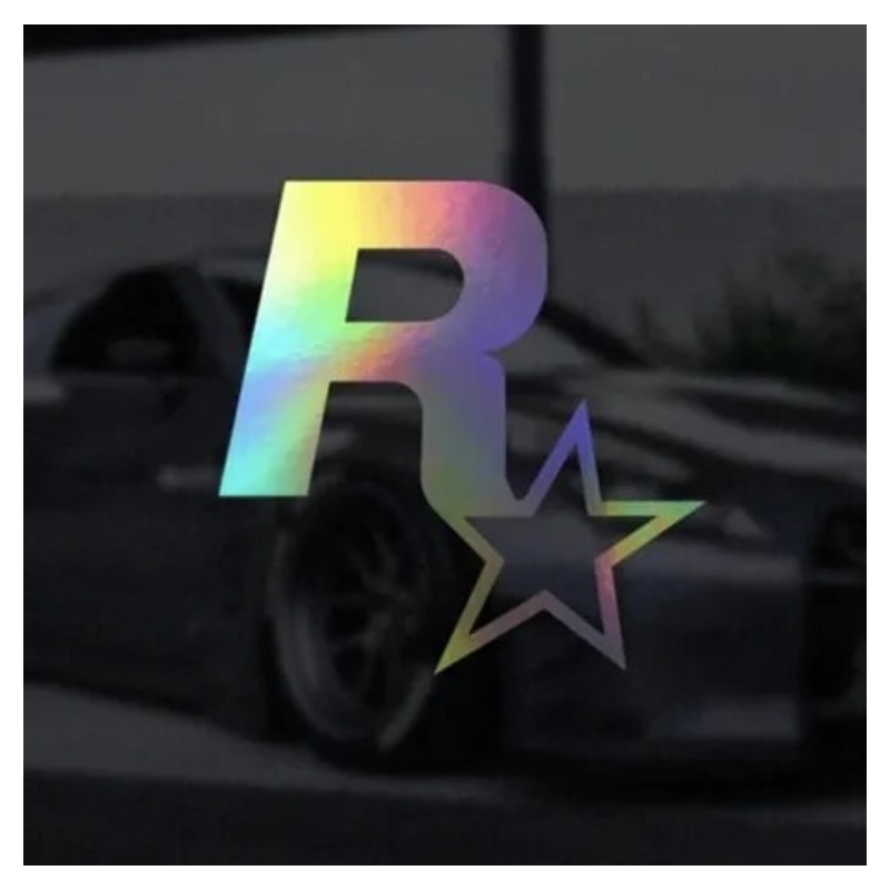 STICKERS ROCKSTAR ARGENT