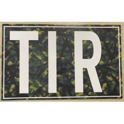 PLAQUE T.I.R - DANOIS VERT - 40X25 CM