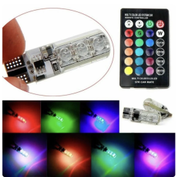 Lot 4 Ampoules T10 - Multicolore - 24V