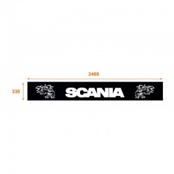 Bavette noire 2400 x 330 Scania blanc