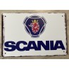 PLAQUE SCANIA VABIS BLANC