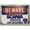 PLAQUE SCANIA VABIS BEIGE