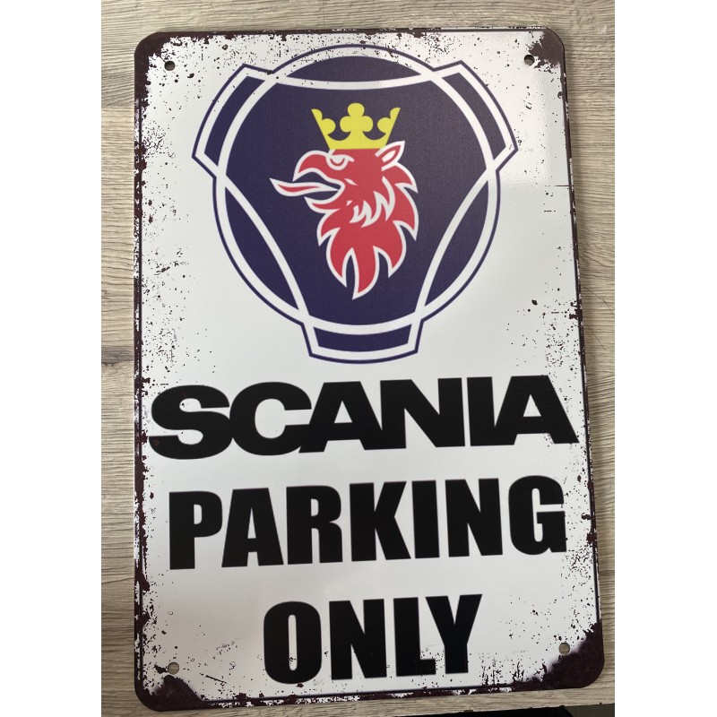 PLAQUE SCANIA PARKING