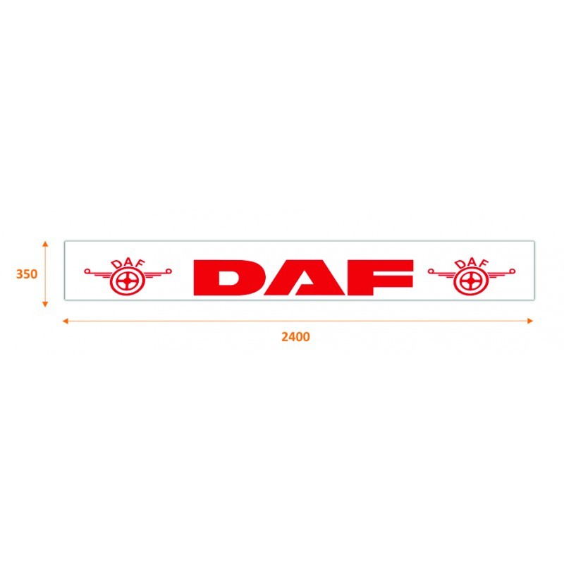 Demi-aile DAF CF85 - Avec bavette - essieu avant - Arrière - Gauche