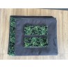 Rideaux de vitres Alcantara noir Rebords Danois Verts Rideaux de vitres Alcantara noir Rebords Danois Verts