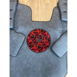 TAPIS CAPITONÉS SCANIA R3 DELUXE NOIR DANOIS ROUGE