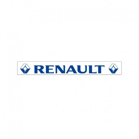 Bavette blanche 2400 x 350 Renault bleu