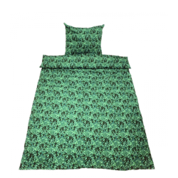 HOUSSE DE COUETTE 1 PERSONNE DANOIS VERT 140X200