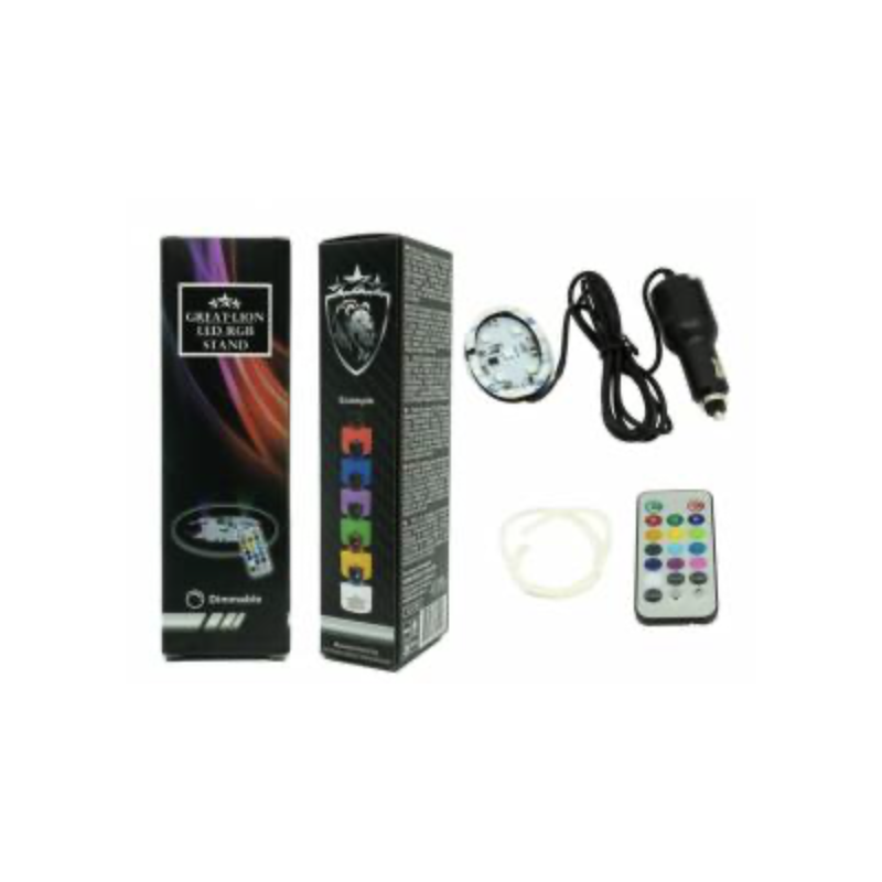 SUPPORT LUMINEUX GREAT-LION 5 LEDS 10/30V MULTICOULEURS