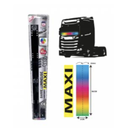 BARRE LUMINEUSE 90CM MAXI LARGEUR (5CM) 30 LEDS 12/24V MULTICOULEURS
