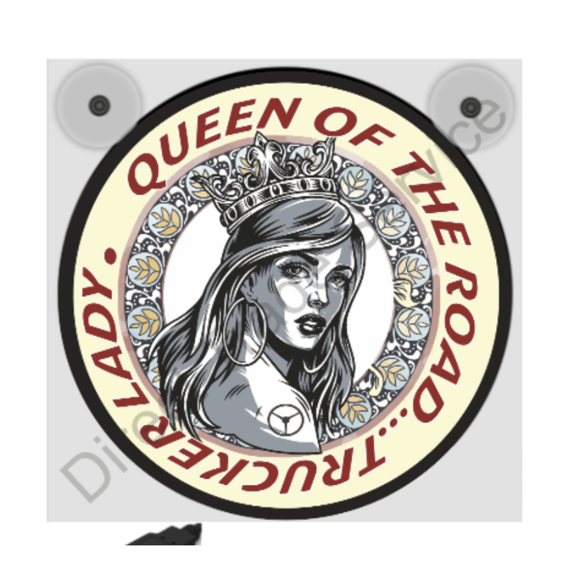 Enseigne lumineuse deluxe Queen of the road Enseigne lumineuse deluxe Queen of the road