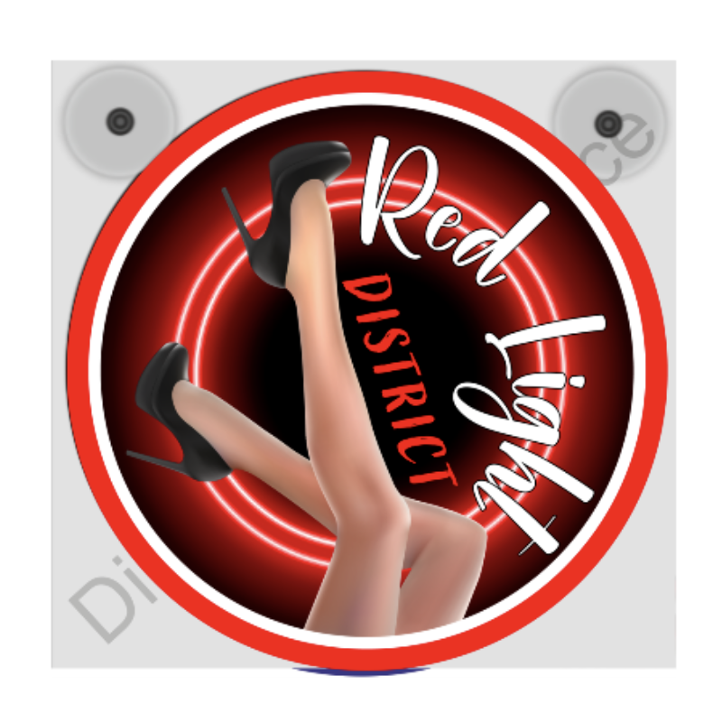 Enseigne lumineuse Red light district