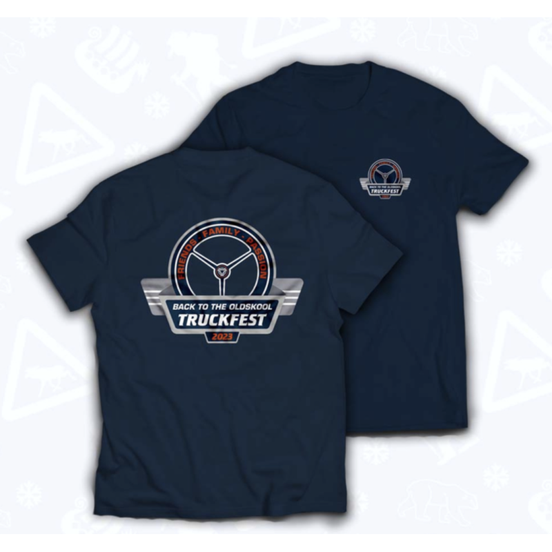 T SHIRT BACK TO THE OLDSKOOL - TRUCKFEST T SHIRT BACK TO THE OLDSKOOL - TRUCKFEST