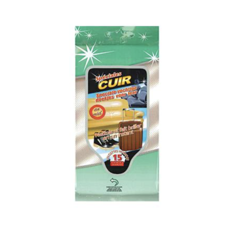 LINGETTES CUIR PACK DE 15 PARFUM MIEL LINGETTES CUIR PACK DE 15 PARFUM MIEL