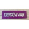 PLAQUE TRUCKER GIRL VIOLET