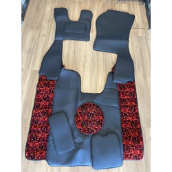 TAPIS SCANIA R SERIE DELUXE NOIR DANOIS ROUGE