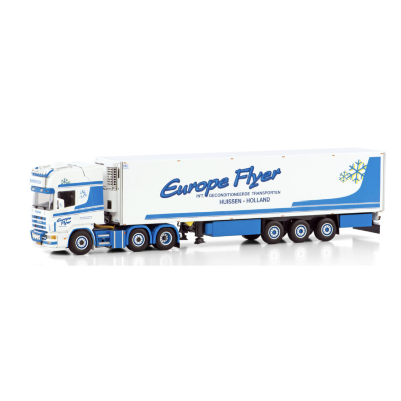 EUROPE FLYER SCANIA R4 TOPLINE 6X2 TWINSTEER REEFER TRAILER - 3 AXLE