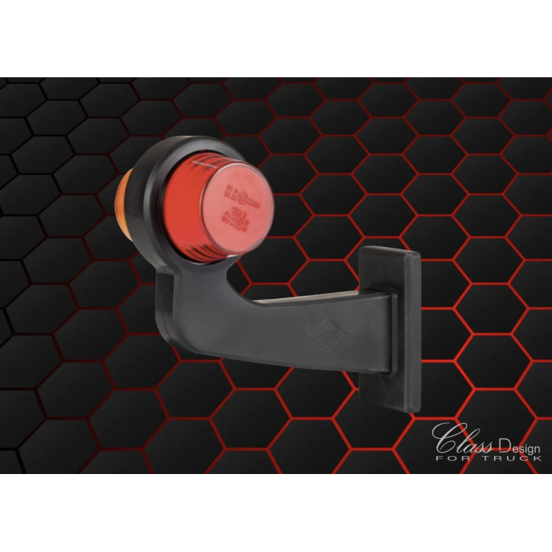 BOULICHES NEON COUDÉ ORANGE/ROUGE