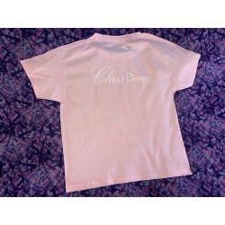 TEE SHIRT FILLE ROSE FUTURE ROUTIERE CLASS DESIGN 5-6 ANS
