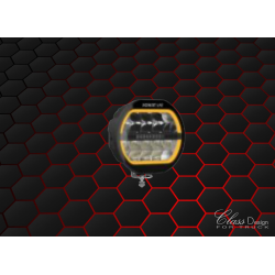 Feu longue portée rond à Leds Black Series avec feu de position blanc ou orange - 10/30 Volts - IP68/69K