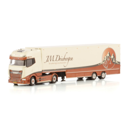 J.M. DRIEBERGEN DAF XG+ 4X2 SEMI BOX TRAILER - 2 AXLE