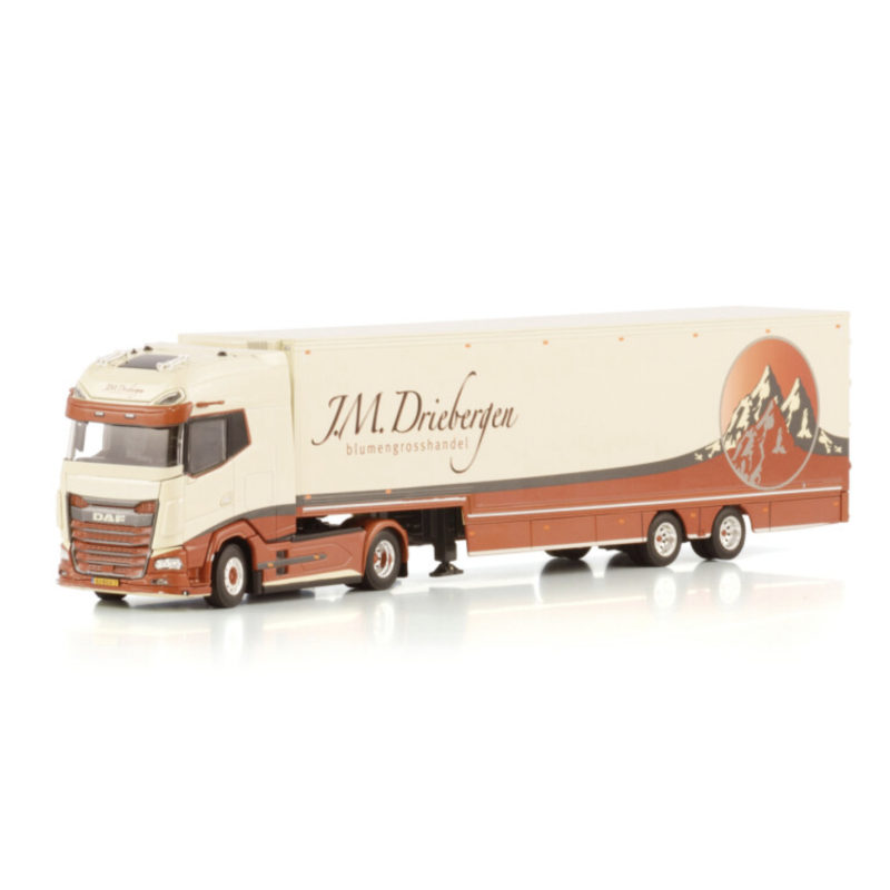 J.M. DRIEBERGEN DAF XG+ 4X2 SEMI BOX TRAILER - 2 AXLE