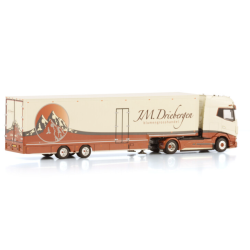 J.M. DRIEBERGEN DAF XG+ 4X2 SEMI BOX TRAILER - 2 AXLE
