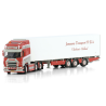 JANSSENS TRANSPORT & ZN'S SCANIA R HIGHLINE CR20H 6X2 TAG AXLE TRIDEC REEFER TRAILER - 3 AXLE