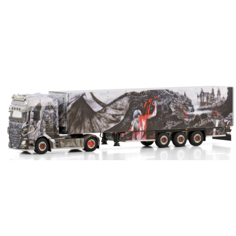 HEIDE LOGISTIK DAF XF SUPER SPACE CAB MY2017 4X2 REEFER TRAILER - 3 AXLE