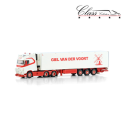 GIEL VAN DER VOORT VOLVO FH4 GLOBETROTTER 6X2 TAG AXLE REEFER TRAILER - 3 AXLE